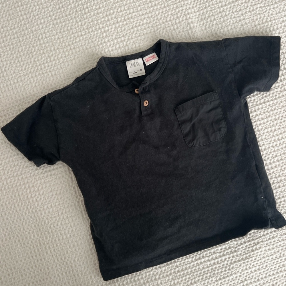 Zara button Henley